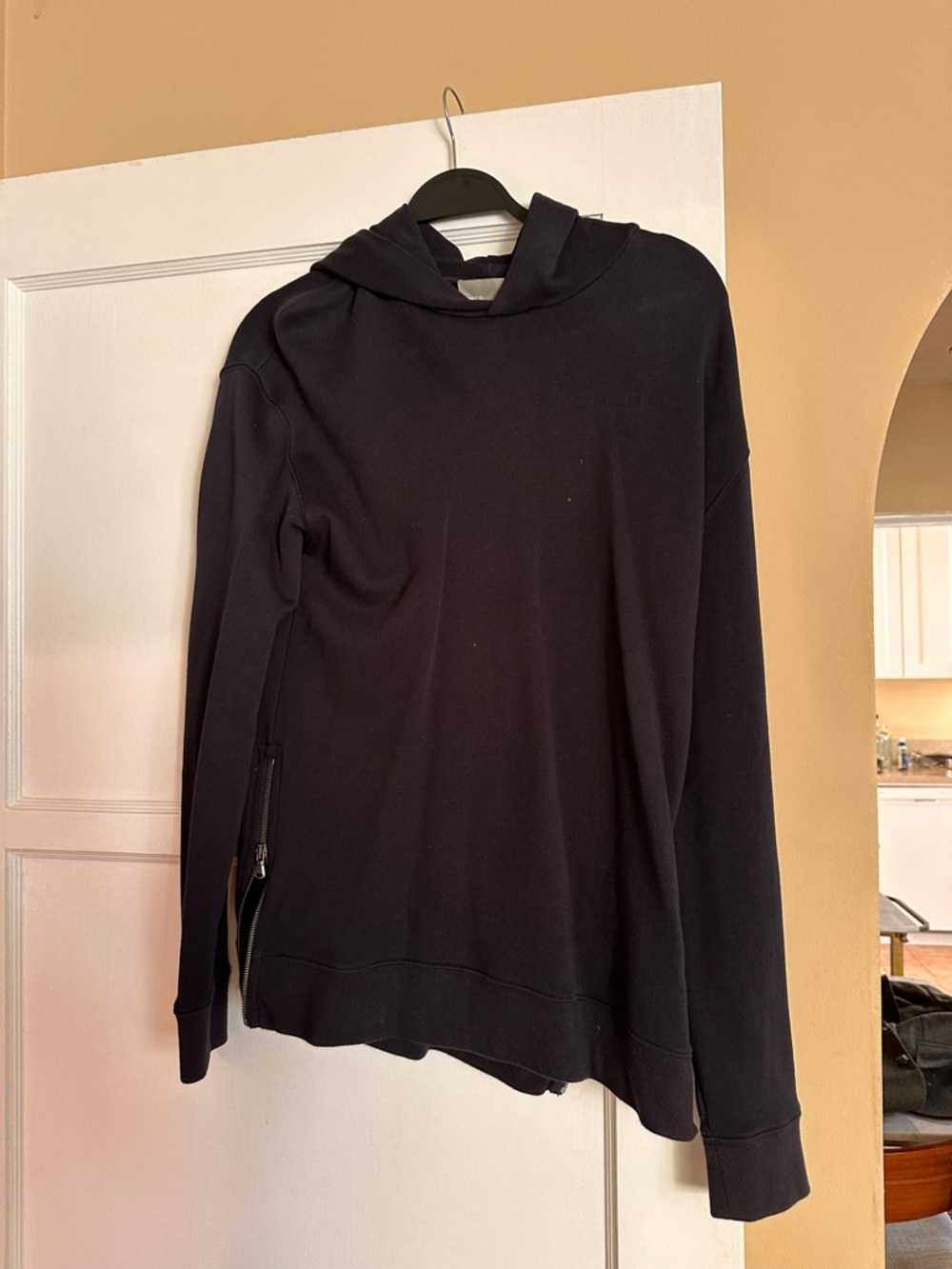 Vince Black Lightweight Hoodie Shirt Jacket